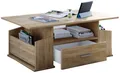 Produktbild: VCM Couchtisch Holz Sofatisch Couchtisch Schublade Junata, Pflegeleicht