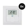Produktbild: Homematic IP Wandthermostat mit Luftfeuchtigkeitssensor 8er-Set