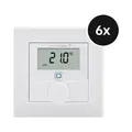 Produktbild: Homematic IP Wandthermostat mit Luftfeuchtigkeitssensor 6er-Set