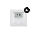 Produktbild: Homematic IP Wandthermostat mit Luftfeuchtigkeitssensor 4er-Set