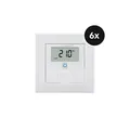 Produktbild: Homematic IP Wandthermostat mit Luftfeuchtigkeitssensor 6er-Set