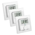 Produktbild: Homematic IP Wandthermostat mit Luftfeuchtigkeitssensor HmIP-WTH-2 • 3er Pack