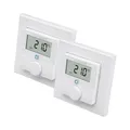 Produktbild: Homematic IP Wandthermostat mit Luftfeuchtigkeitssensor HmIP-WTH-2 • 2er Pack