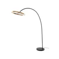 Produktbild: Lucande LED-Bogenlampe Yekta, messingfarben, 183 cm, dimmbar