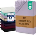 Produktbild: Utopia Bedding - Spannbettlaken 180x200cm Bis 30 cm - Lavendel - Oeko-Tex Zertifiziertes - Gebürstete Mikrofaser Spannbetttuch