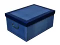 Produktbild: XL Dekokarton Karton Geschenkbox Box Aufbewahrungsbox Wäschebox Schachtel Blau