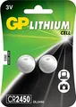 Produktbild: GP 0602450 Lithium-Knopfbatterie C2 CR2450, 3 V, Blister, 2 Stück