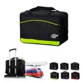Produktbild: BAMBINIWELT Reisetasche HANDGEPÄCK Boardgepäck Bordcase 40x20x25 40x30x20 Ryanair Wizzair, Reisetasche, Weekender (groß (40x30x20), schwarz-hellgrün)