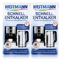 Produktbild: Heitmann Schnell-Entkalker: Natürlicher Universalentkalker für Kaffeemaschinen, Wasserkocher, Eierkocher, 2 x 15 g, 1er Pack