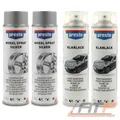 Produktbild: 2x 500ml FELGENSILBER FELGENLACK SILBER PRESTO+2x 500ml KLARLACK SPRAY SPRÜHLACK