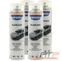 Produktbild: PRESTO 4x 500ml KLARLACK GLÄNZEND ÜBERZUGSLACK SPRÜHDOSE KLAR LACK GLANZ SPRAY