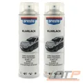 Produktbild: PRESTO 2x 500ml KLARLACK GLÄNZEND ÜBERZUGSLACK SPRÜHDOSE KLAR LACK GLANZ SPRAY