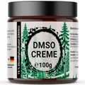 Produktbild: 1x 100g DMSO Creme | Dimethylsulfoxid 99,9% Reinheit | Ph. Eur. in Basicreme – DAC Deutscher Apotheker Codex - im Glastiegel – hocheffektiv
