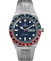Produktbild: Herrenuhr TIMEX Q REISSUE TW2T80700 Edelstahl Blau Vintage
