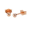 Produktbild: NKlaus Paar 2,5mm Kugel Ohrstecker 585 14 Karat Rotgold Rosegold Damen Ohrringen 9066