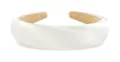 Produktbild: axy Haarreif aus gepolstertem Seidenstoff in eleganten festlichen Farben Wunderschön Damen Stirnband Haarschmuck Haarreifen Hairband HRK2Ro (Weiss, breit)
