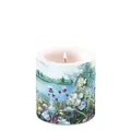 Produktbild: Kerze klein – Candle small – Format: Ø 7,5 cm x 9 cm – Brenndauer: 35 Std. - 1 K