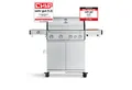 Produktbild: BURNHARD® Gasgrill Big FRED, 4-Brenner Gasgrill, Deluxe - Series 3, Series 3, 20,2 kW, Gusseisenrost - Deluxe Edelstahl