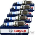 Produktbild: 5x BOSCH ZÜNDKERZEN passend für AUDI COUPE B2 QUATTRO 90 B2 100 C2 C3 200 C3