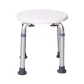 Produktbild: Badhocker 150kg Duschhocker rund weiß 150 kg