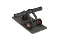 Produktbild: relaxdays Bauchtrainer Bauchroller 3 Räder mit Kniematte