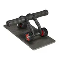 Produktbild: Bauchroller Bauchtrainer mit Matte Abs Roller Bauchmuskeltrainer Fitnessrolle