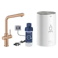 Produktbild: Grohe Kchenarmatur mit Filterfunktion und Kochend heies Wasser Red Duo warm sunset gebrstet 3032 (30327DL1)
