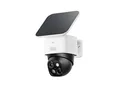 Produktbild: eufy SoloCam S340 Außenkamera mit Doppelobjektiv und Solarpanel, Schwarz/Weiß (Amazon Alexa, Google Assistant, T81703W1)