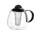 Produktbild: Boral 45181 Mikrowellen-Glaskanne 1,8 Liter mit Teefilter-Einsatz, schwarz - Schwarz