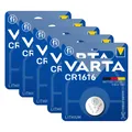 Produktbild: 5x Varta Knopfzelle Lithium CR1616 3V Batterie 1er Blister CR 1616