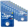 Produktbild: 10x Varta Knopfzelle Lithium CR1616 3V Batterie 1er Blister CR 1616
