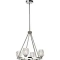 Produktbild: Elstead - Kronleuchter Deckenlampe Pendelleuchte Led Lampe Glas Nickel D 53,7 Cm