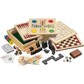 Produktbild: Philos 3099 - Spielesammlung 10, klein, Spieleklassiker mit Zubehör, Holz