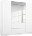 Produktbild: rauch Drehtürenschrank Kleiderschrank Schrank Garderobe Wäscheschrank Ankleide NIDDA (Breiten 91/136/181 cm) mit vollflächig aufgelegten Spiegel grifflose Front MADE IN GERMANY
