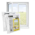 Produktbild: EASYmaxx Fliegengitter Fenster | Moskitonetz, Montage ohne Bohren | zuschneidbarer Insektenschutz Fenster bis 150 x 180 cm | Mückenschutz | Fliegennetz Klettband selbstklebend [2 Stück]