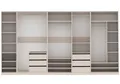 Produktbild: Marmex TRES R SET Kleiderschrank ohne Türen 380x206x51cm, Graubeige Cashmere