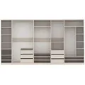 Produktbild: Marmex TRES R SET Kleiderschrank ohne Türen 380x206x51cm, Graubeige Cashmere - Beige