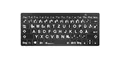 Produktbild: Logickeyboard XL-Print White on Black DE (PC/BT)