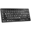Produktbild: Logickeyboard XL-Print Bluetooth® Tastatur Deutsch, QWERTZ Schwarz Multimedia...