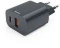 Produktbild: Hama Schnellladegerät USB-C/USB-A (20W) (anthrazit) Ladegerät