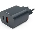 Produktbild: Hama Schnellladegerät, USB-C, USB-A, Power Delivery (PD), 20 W, Anthrazit (20 W) (00086441)