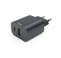 Produktbild: Hama Schnellladegerät, 1x USB-C, 1x USB-A, PD, 20 W, Anthrazit (00086441) USB-Ladegerät