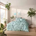 Produktbild: Estella Bio Mako Satin Bettwäsche 135x200 Telma mint Zweige Vögel grün 3419-520