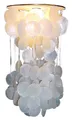 Produktbild: Deckenlampe / Deckenleuchte, Muschelleuchte aus hunderten Capiz, Perlmutt Plät