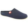 Produktbild: Living Kitzbühel Filzpantoffel (Wolle) Schweizer Kreuz nachtblau Damen Hausschuh blau 36 EU