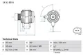 Produktbild: BOSCH Generator 0986041500