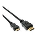 Produktbild: InLine 17461P 1 m HDMI Mini-HDMI schwarz Kabel HDMI
