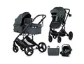 Produktbild: Chipolino Kombi-Kinderwagen Kinderwagen 3 in 1 Amore, Babyschale Adapter Wickeltasche Fußabdeckung