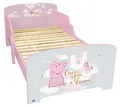 Produktbild: Fun House 713496 Peppa Pig Kinderbett, 140 x 70 cm, mit Lattenrost ohne Matratze, Pastellfarben