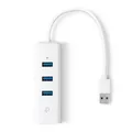 Produktbild: TP-Link UE330 USB 3.0 Gigabit Ethernet Adapter mit USB Hub, bis 5 Gbps BRANDNEU